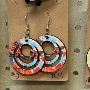 Multi Circle Dangle Earrings