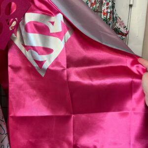 Super Girl Cape/Mask Pink