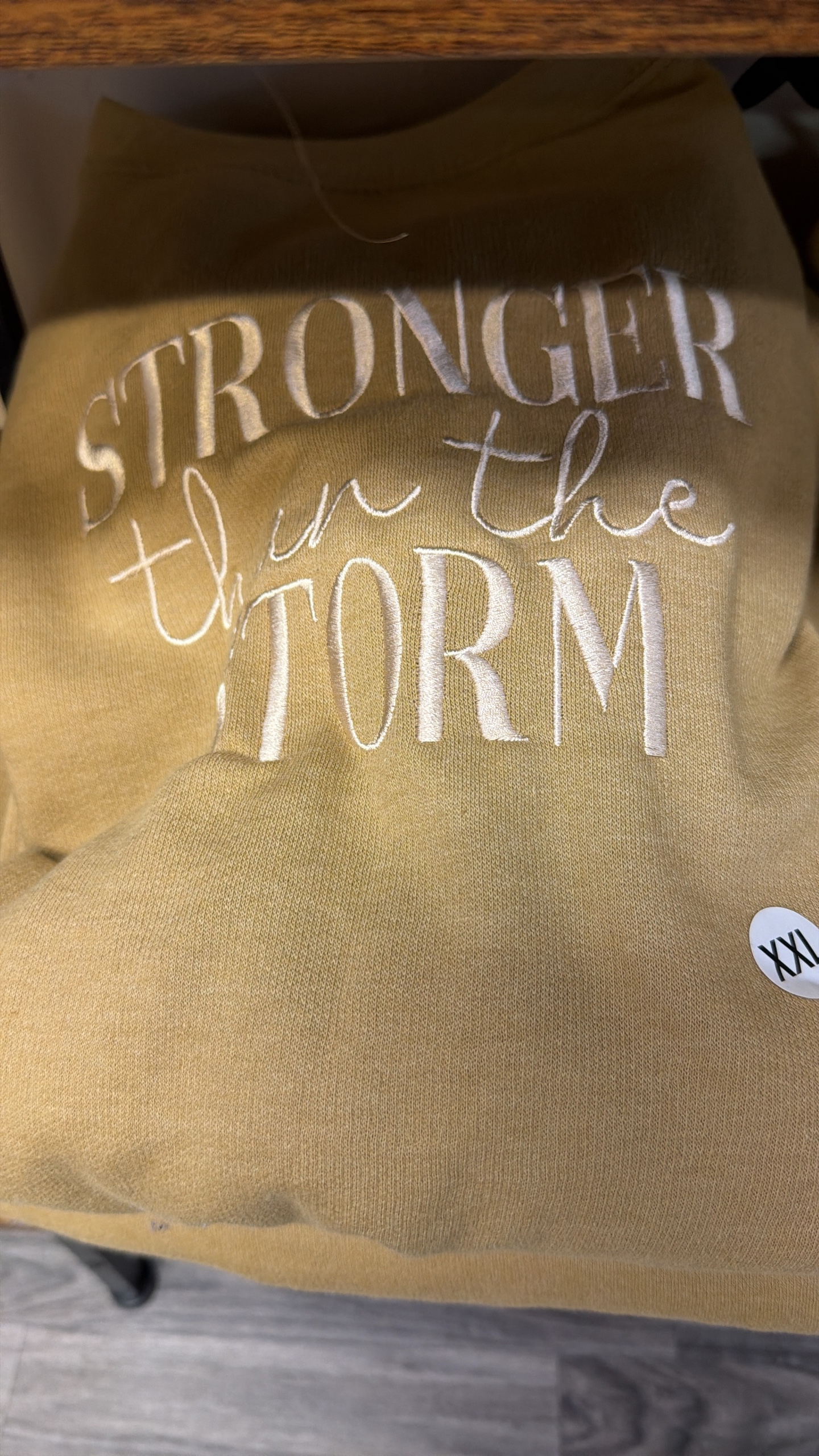 Stronger than the Storm Crewneck Long-sleeve Sweater