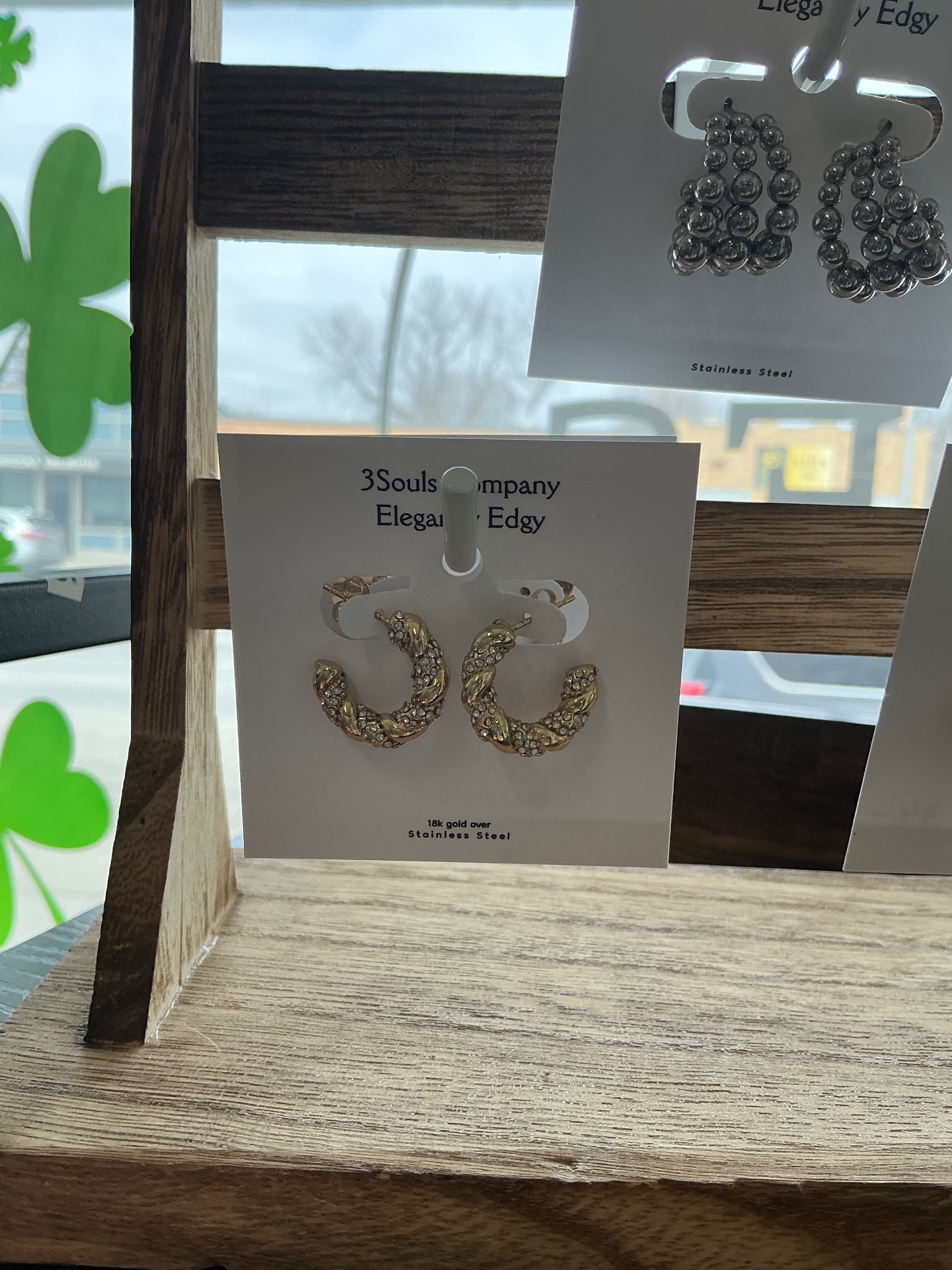Braided Diamonds-Earrings