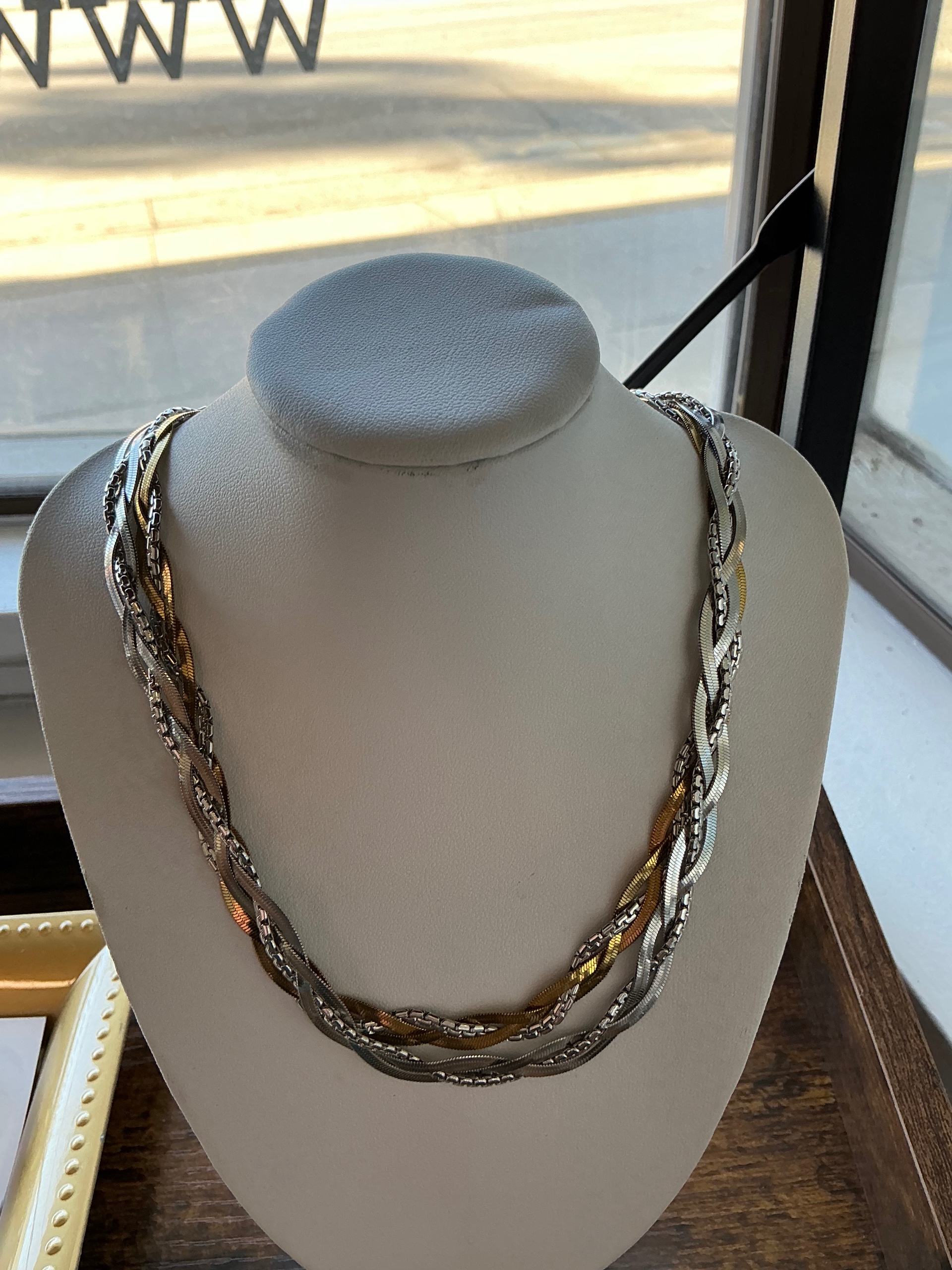 Blake Braided Chain Necklace (1 Gold/1 Silver)