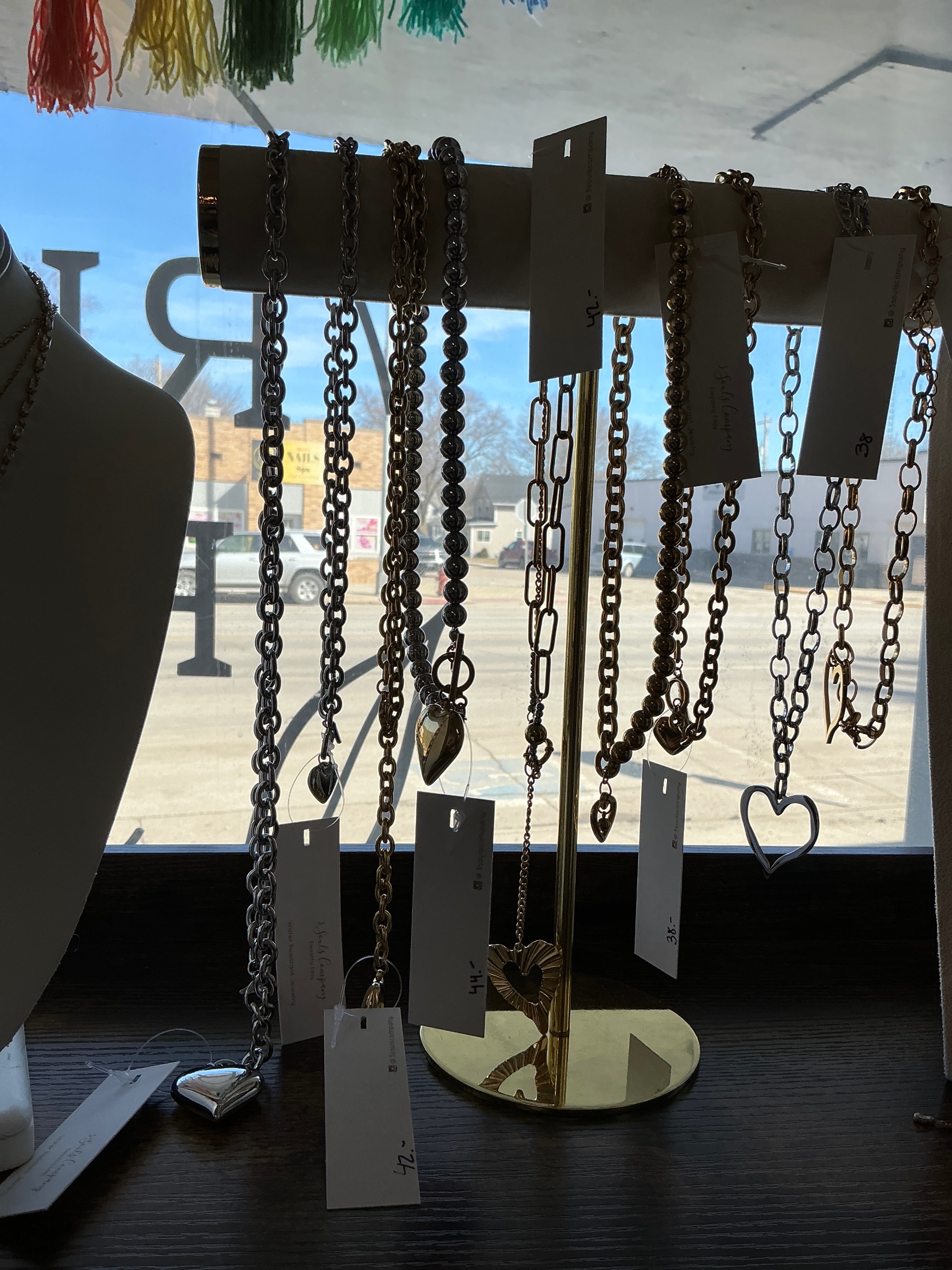 Long Wrap Around Heart (1 Gold/1 Silver)