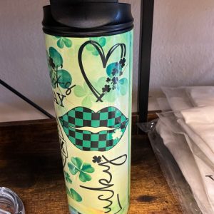 Multi Design Irish 20 oz 2 in 1 lid Tumbler