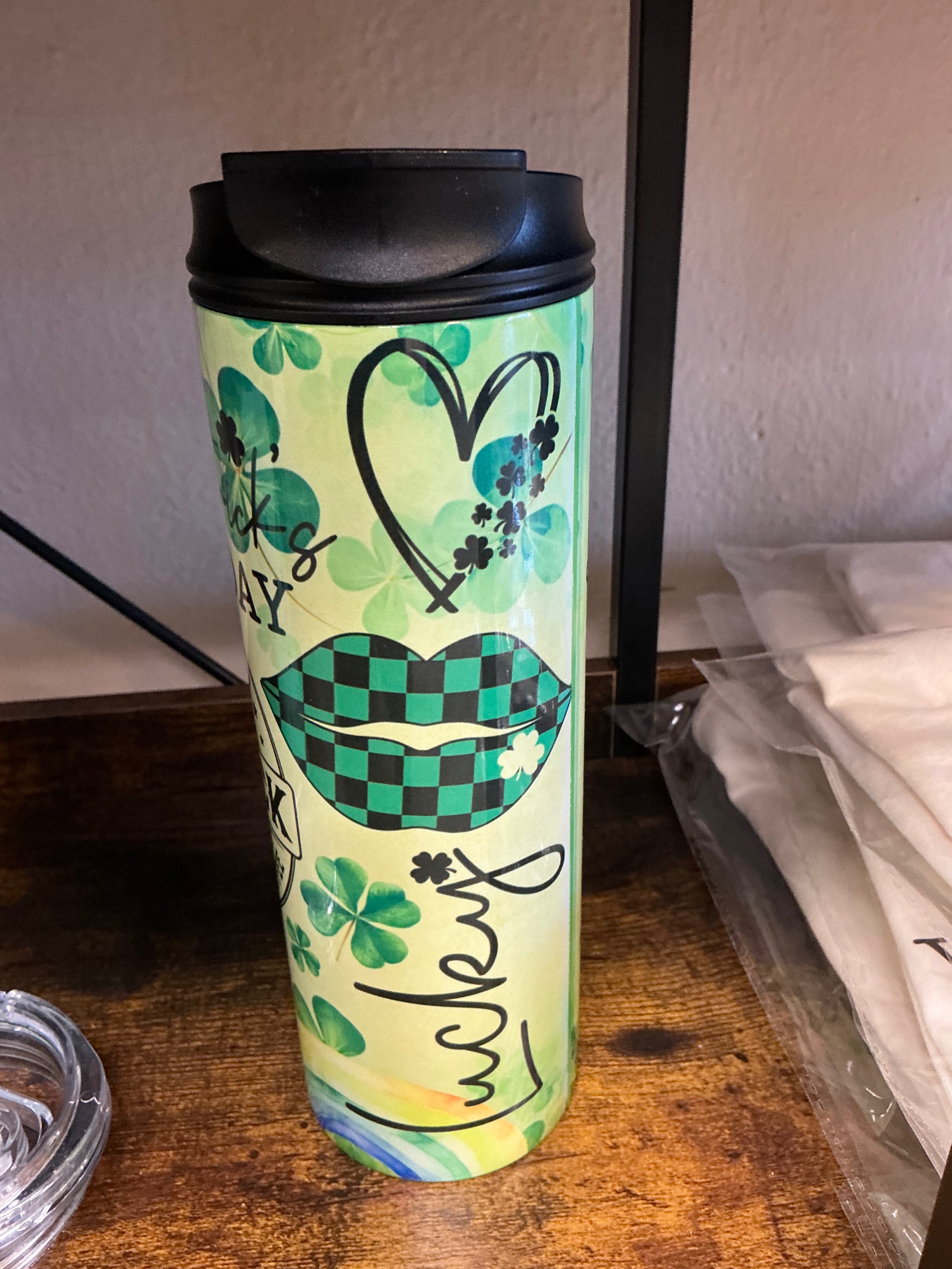 Multi Design Irish 20 oz 2 in 1 lid Tumbler