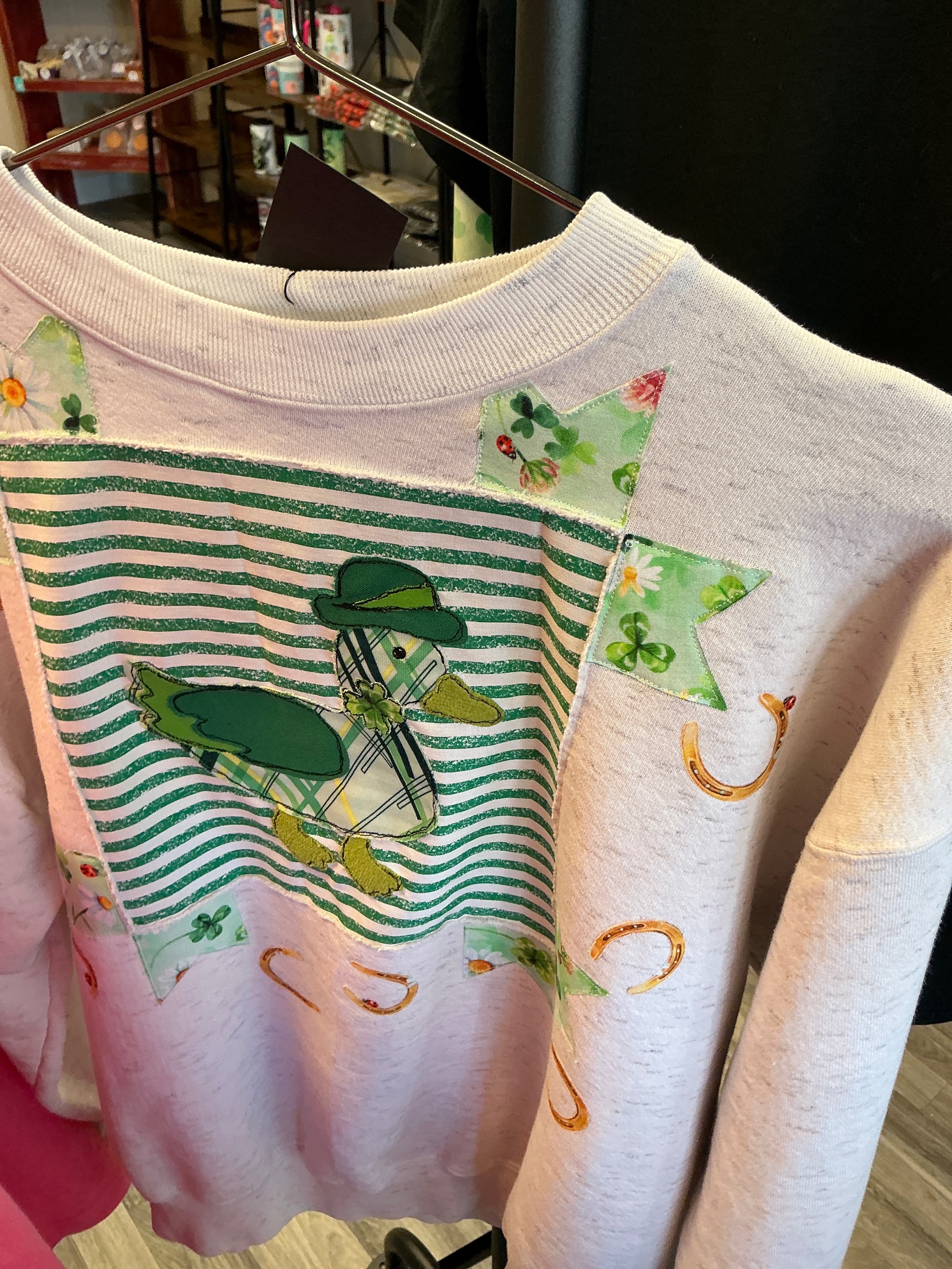 Patchwork St. Patty’s Goose Sweatshirt