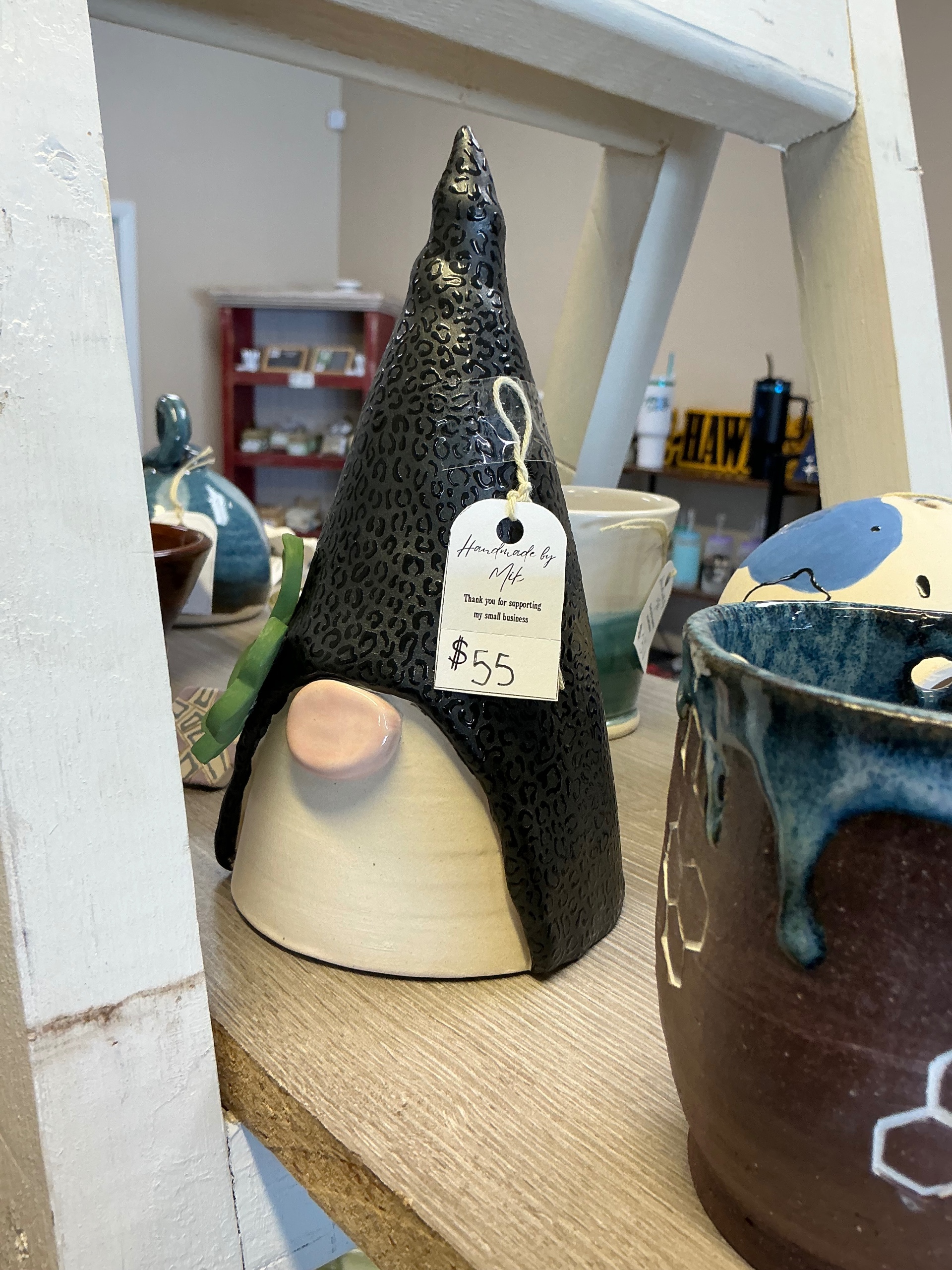 Gnome (Black Cheetah Print)